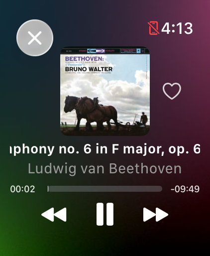 Pixie now playing screen on Apple Watch